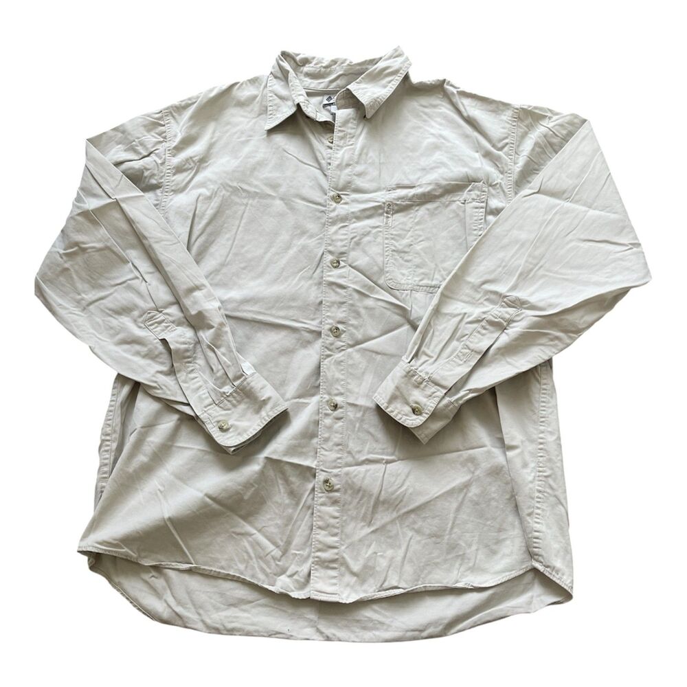 Columbia Mens Button Down Long Sleeve Sz L Hiking Outdoors Camping Fishing